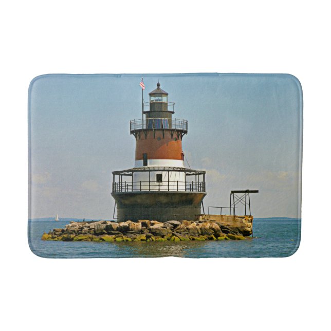 Plum Beach fyr, Rhode island Bath Mat Badrumsmatta (Framsidan)