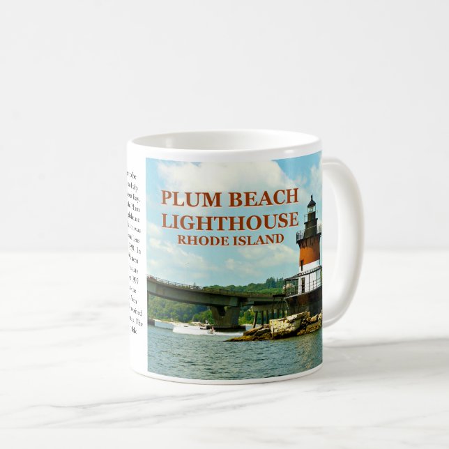 Plum Beach fyr, Rhode island Mugg (Framsida höger)