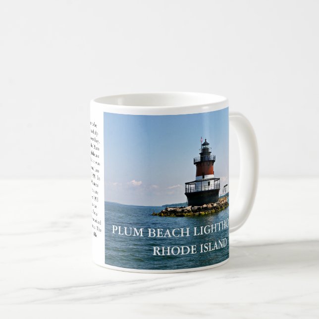 Plum Beach fyr, Rhode island Mugg (Framsida höger)