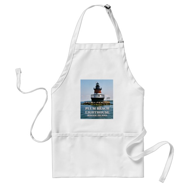 Plum Beach Lighthouse, Rhode island Apron Förkläde (Framsidan)
