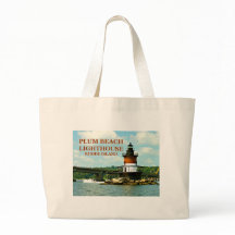 Plum Beach Lighthouse, Rhode island Tote Bag