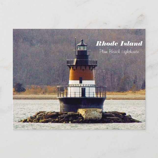 Plum Beach Lighthouse Rhode island vykort (Framsida)