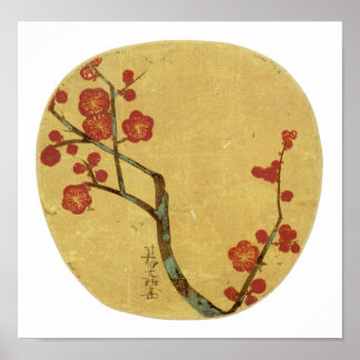 Plum-Blommar, Ogata Korin Japansk finkonst Poster