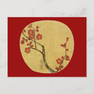 Plum-Blommar, Ogata Korin Japansk finkonst Vykort