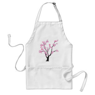Plum Blommar Träd Förkläde