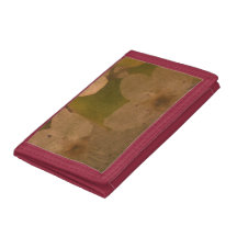 Plum Blommar TriFold Nylon Wallet
