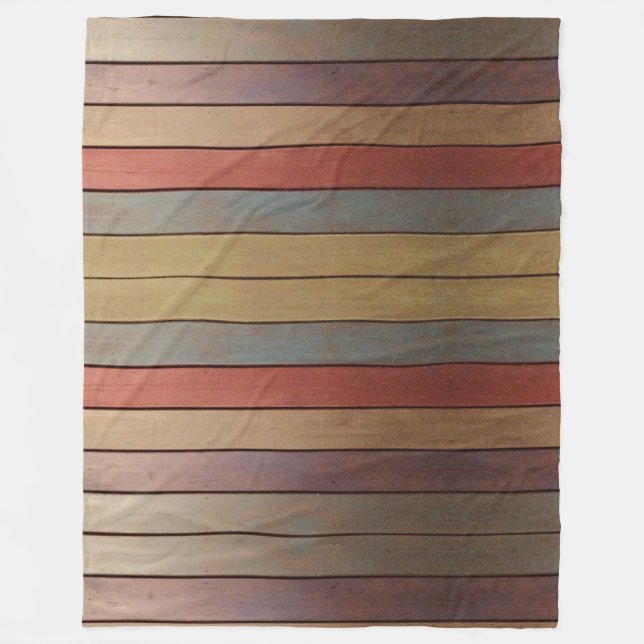 Plum Blue Guld och Blue Fleecefilt (Framsidan)