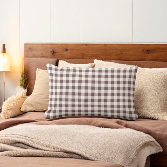 Plum Buffalo Play Helgdag Lumbarkudde (Skapare uppladdad)