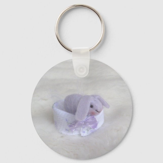 Plum Bunny Keychain Nyckelring (Framsida)