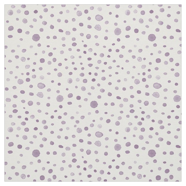 Plum Confetti Watercolor Dots Fabric Tyg (Provkarta)