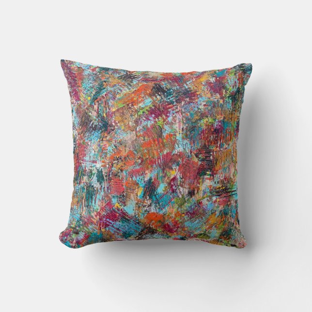 Plum Crazy 16 x 16 Cotton Dekorativ kudde (Framsida)