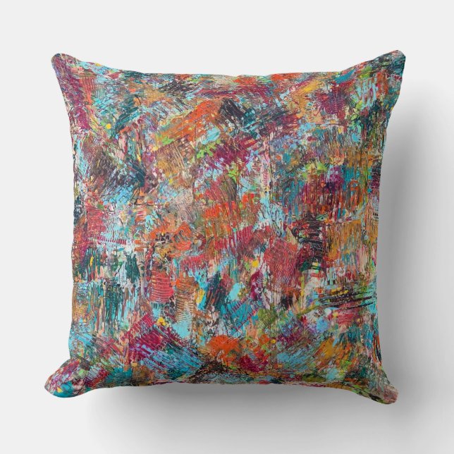 Plum Crazy 20 x 20 Poly Dekorativ kudde (Framsida)