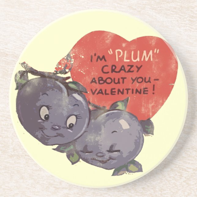 Plum Crazy om min Valentine Underlägg Sandsten (Framsidan)
