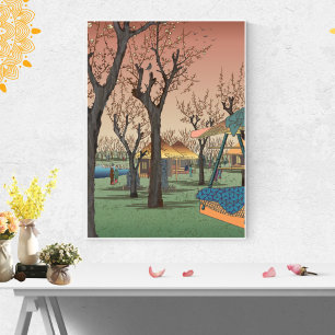 Plum Garden Poster