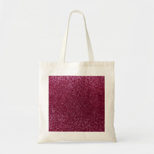 Plum glitter tygkasse