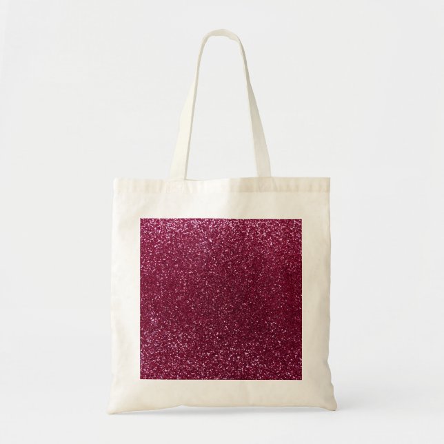 Plum glitter tygkasse (Framsidan)