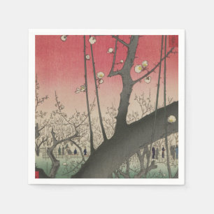 Plum Gods japansk edo Woodblock Plum Pappersservett