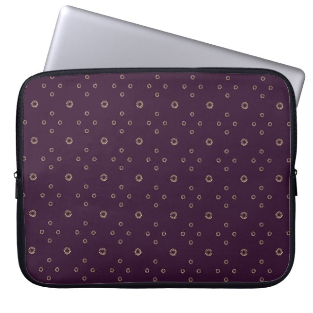 Plum | Golden Zinnia Sun Laptop Fodral (Framsidan)