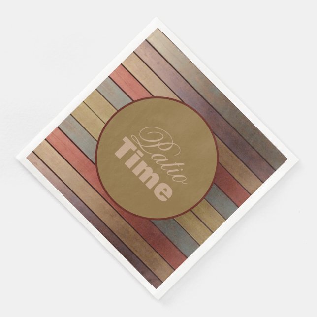 Plum Guld och Grått Blue Pappersservett (Hörn)