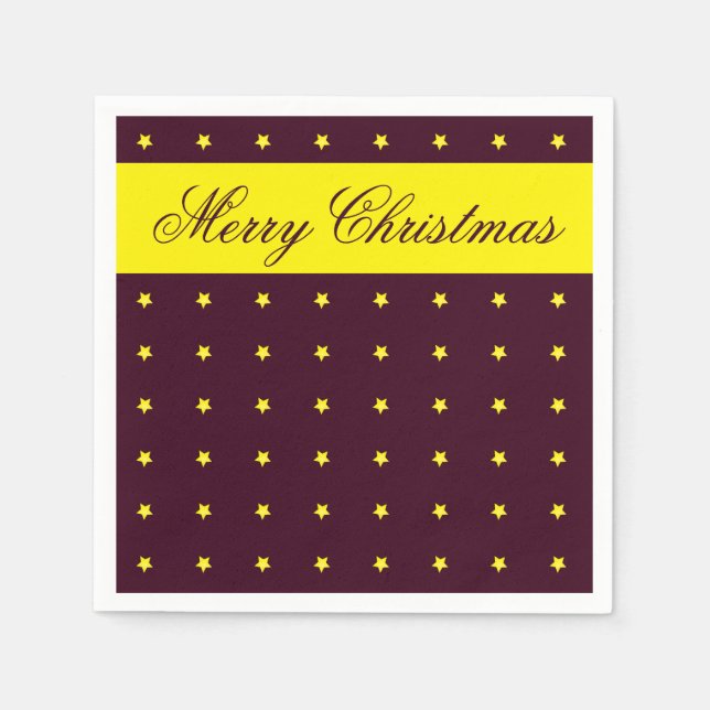 Plum Helgdag Papper julklapp Pappersservett (Framsidan)