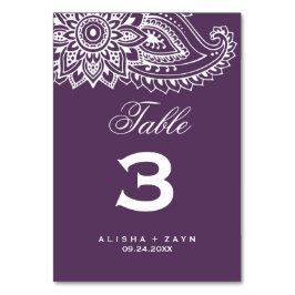 Plum Indian Paisley Bordsnummer