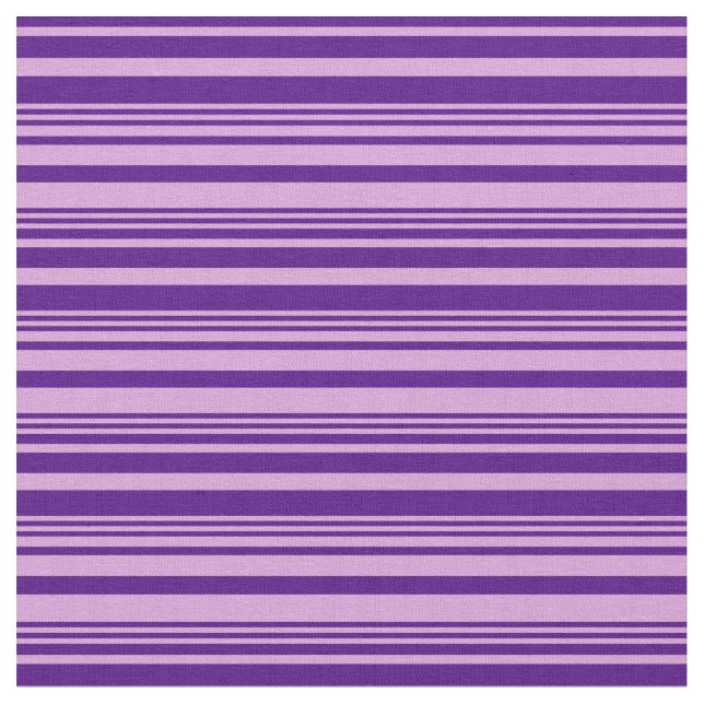 Plum & Indigo Lining Mönster Tyg (Närbild)