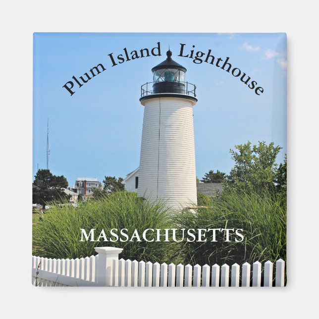 Plum Island fyr, Massachusetts Magnet (Framsidan)