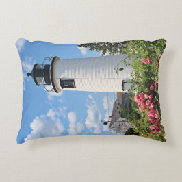 Plum Island Lighthouse Massachusetts Accent Pillow Prydnadskudde