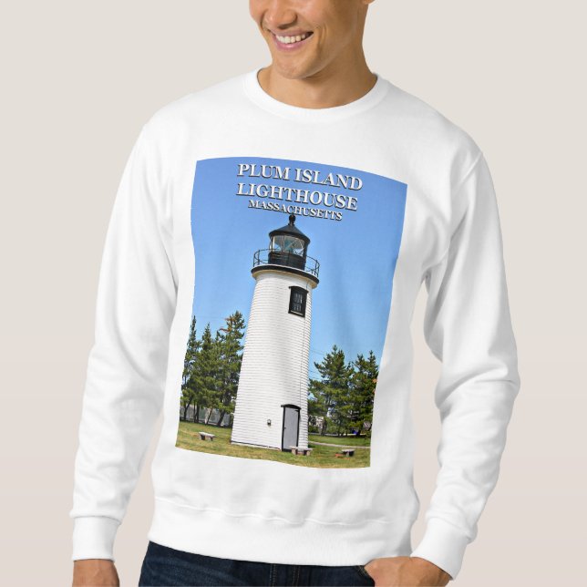 Plum Island Lighthouse, Massachusetts Sweatshirt (Framsida)