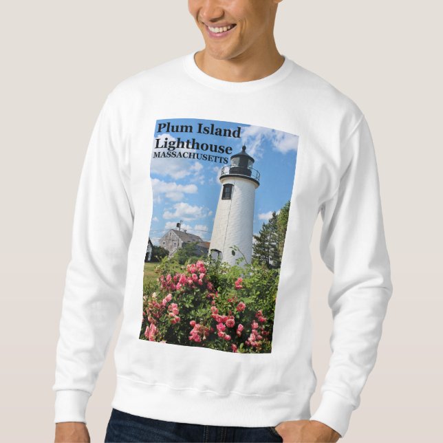Plum Island Lighthouse, Massachusetts Sweatshirt (Framsida)