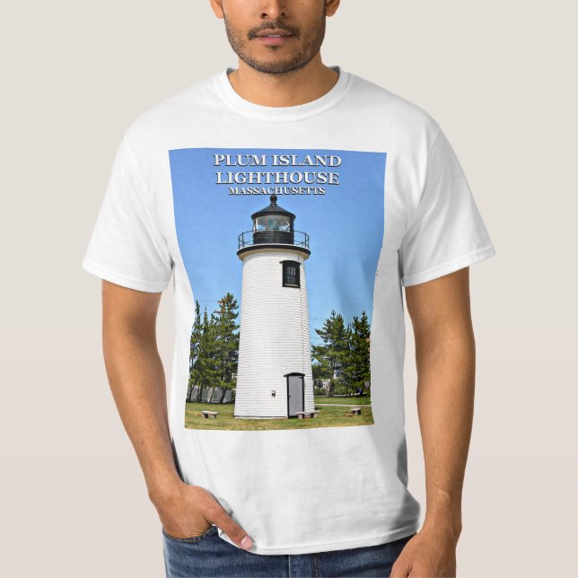 Plum Island Lighthouse, Massachusetts T-Shirt (Framsida)