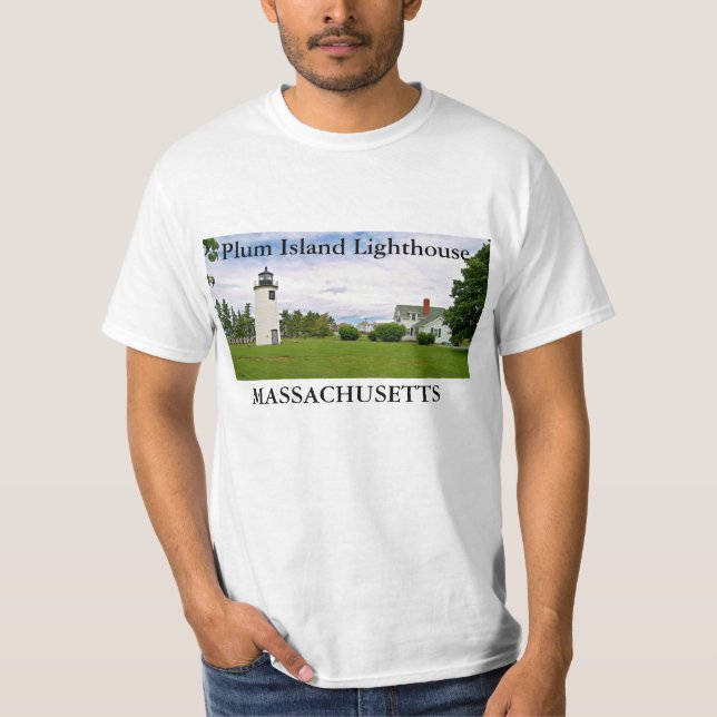 Plum Island Lighthouse, Massachusetts T-Shirt (Framsida)