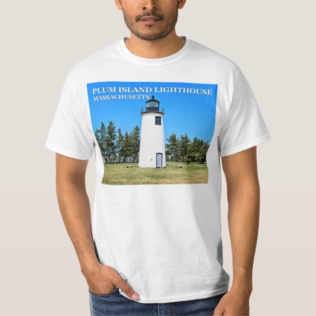 Plum Island Lighthouse, Massachusetts T-Shirt (Framsida)