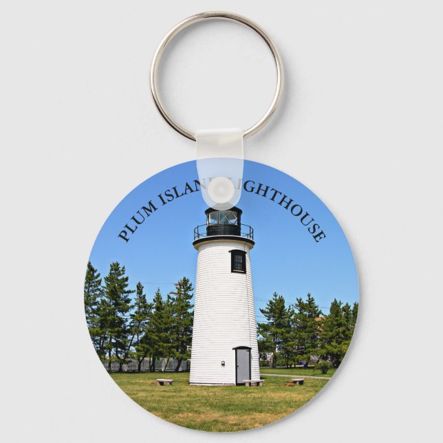 Plum Island Lighthouse, MORSA Keychain Nyckelring (Framsida)