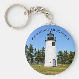 Plum Island Lighthouse, MORSA Keychain Nyckelring