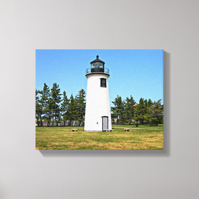 Plum Island Lighthouse, MORSA Wrapped Canvas (Framsida)