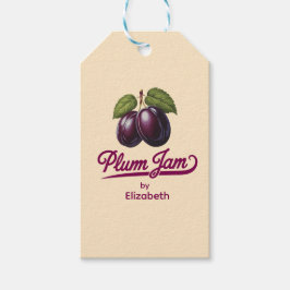 Plum Jam Presentetikett