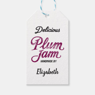 Plum Jam Tag Presentetikett