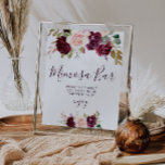 plum lila blommor möhippa mimosa pub-tecken poster<br><div class="desc">En blommigt med vackert plommon lila blommor. Du kan redigera texten och färgen på det här poster.</div>