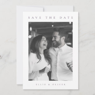 Plum Lila Boho Photo Save Date Inbjudningar