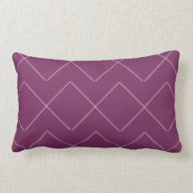 Plum Lila Chevron Lite Indoor Lumbar Pillow