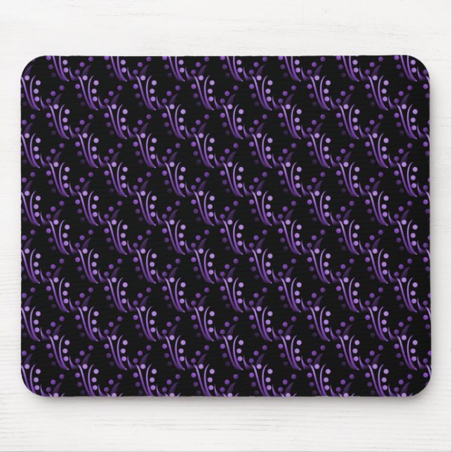 Plum Lila Luxurious Glam Mousepad Musmatta (Framsidan)