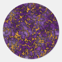 Plum Lila och Guld Marble Struktur Design