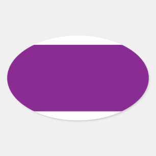 Plum Lila Oval Sticker Ovalt Klistermärke