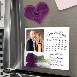 Plum Lila Ro Calendar & Photo Spara Date Magnet