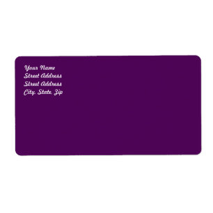 Plum Lila Shipping Label Fraktsedel