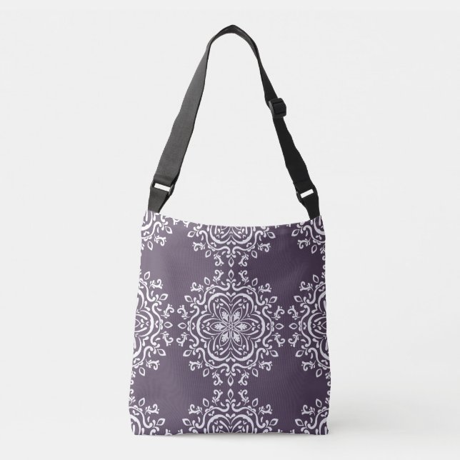 Plum Mandala Axelväska (Framsida)