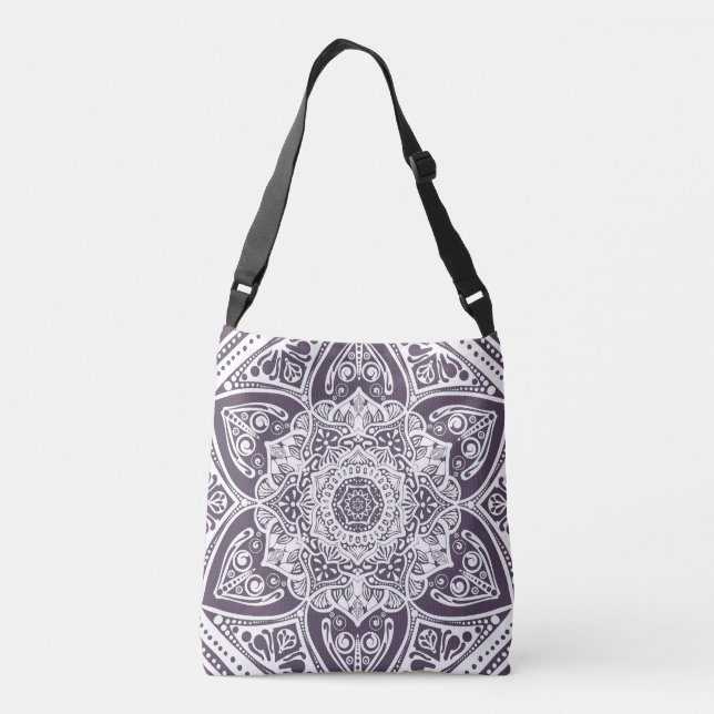 Plum Mandala Axelväska (Baksida)