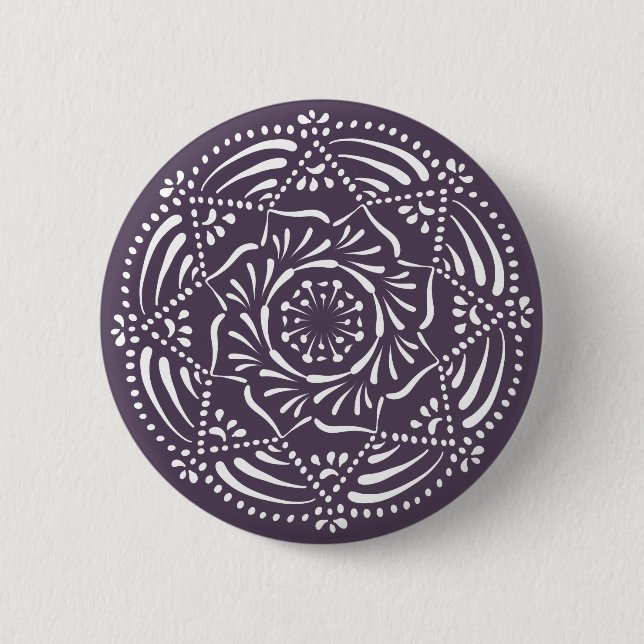 Plum Mandala Knapp (Framsida)