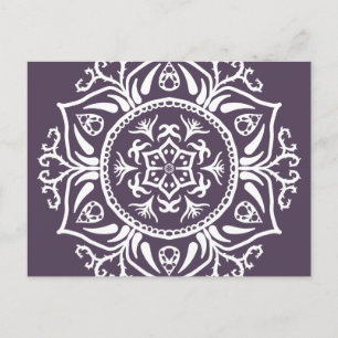 Plum Mandala Vykort